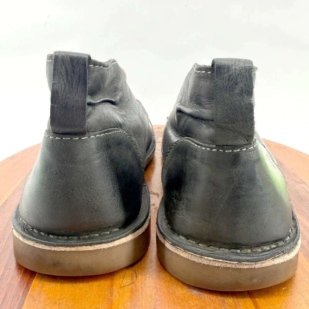 Michael Shannon Ashton Chukka Boots Mens 10.5 Black Square Toe Leather Dressy